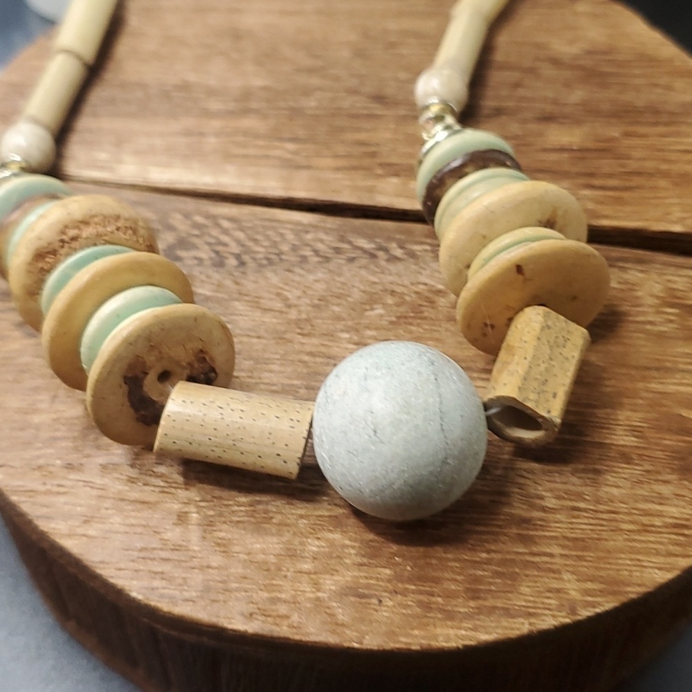 N3437 natural kanthimala handmade African necklace - Picture 2 of 3